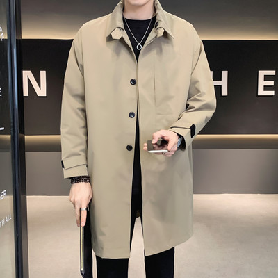 Trenci pentru bărbați de ultimă generație, toamnă și iarnă, pardesiu subțire, în stil japonez, jachete lungi subțiri, haine pentru bărbați, îmbrăcăminte la modă