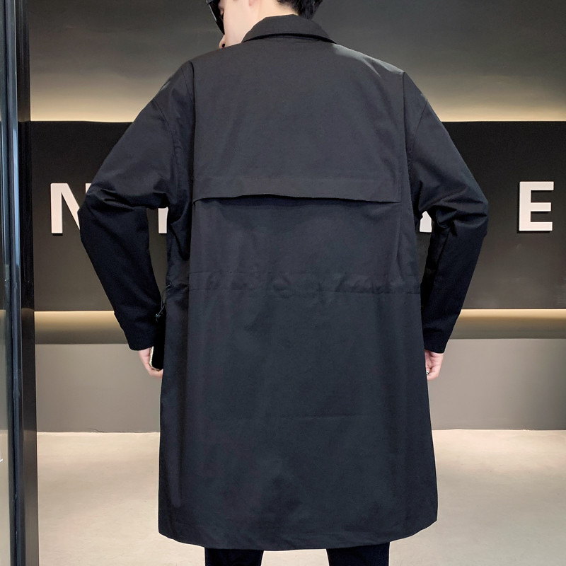 Trenci pentru bărbați de ultimă generație, toamnă și iarnă, pardesiu subțire, în stil japonez, jachete lungi subțiri, haine pentru bărbați, îmbrăcăminte la modă