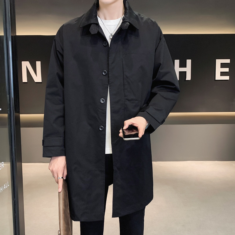 Trenci pentru bărbați de ultimă generație, toamnă și iarnă, pardesiu subțire, în stil japonez, jachete lungi subțiri, haine pentru bărbați, îmbrăcăminte la modă