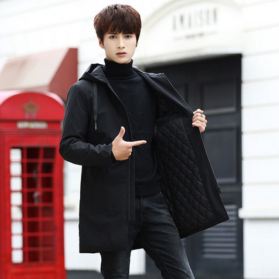 Jachete pentru bărbați, toamnă iarnă, trenci pentru bărbați, ocazional, îngroșat, cald, cu glugă, jachetă pentru bărbați, îmbrăcăminte exterioară, haină pentru bărbat, 6XL