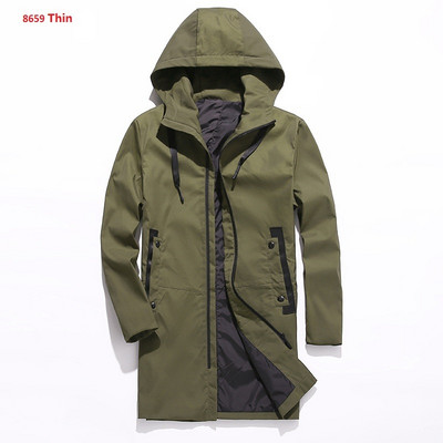 Jachete pentru bărbați, toamnă iarnă, trenci pentru bărbați, ocazional, îngroșat, cald, cu glugă, jachetă pentru bărbați, îmbrăcăminte exterioară, haină pentru bărbat, 6XL