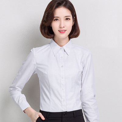 Bluze mari S-4XL Pure Guler răsturnat Casual High Street Femei Cămăși la modă Feminino bumbac alb Noi femei cu mânecă lungă