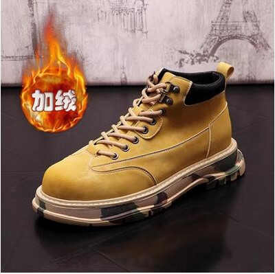 Cizme înalte Pantofi din piele pentru bărbați Cizme militare pentru motociclete la modă pentru bărbați Cizme de iarnă Pantofi pentru bărbați Botas cu șireturi