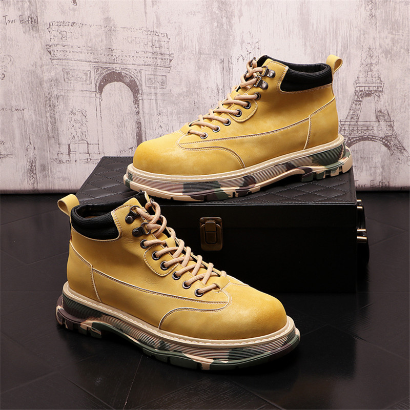 Cizme înalte Pantofi din piele pentru bărbați Cizme militare pentru motociclete la modă pentru bărbați Cizme de iarnă Pantofi pentru bărbați Botas cu șireturi