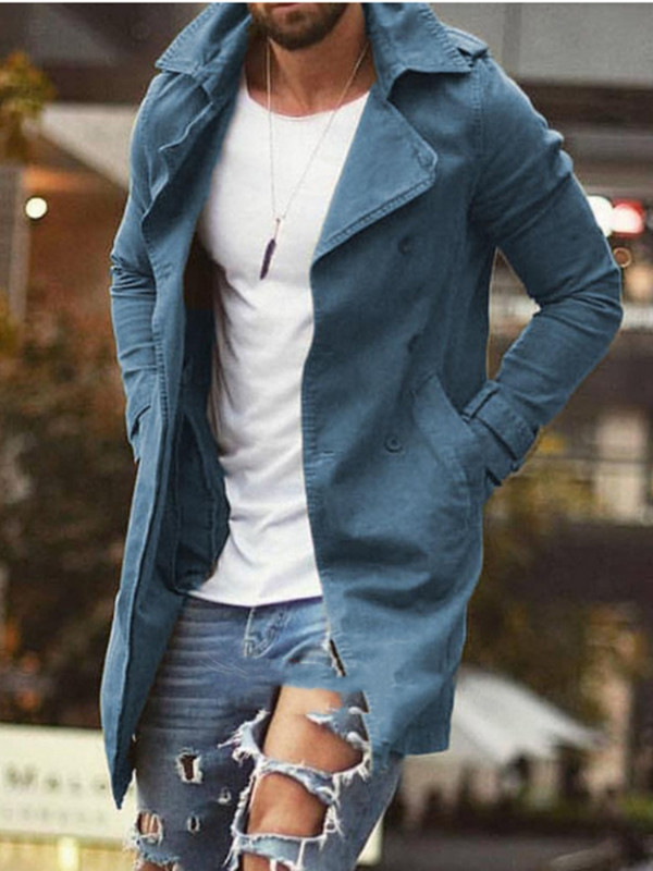 Ανδρικό μπουφάν με μακρυμάνικο ανδρικό μπουφάν με μονόχρωμο μεσαίο ανεμοθραύστη Μόδα με φθινοπωρινό λεπτό φερμουάρ Streetwear Ζακέτα