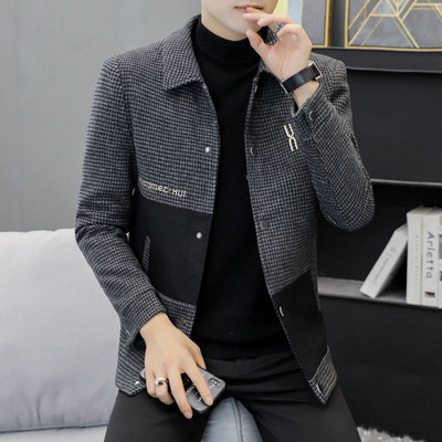 Nova muška jakna Jakna na preklop Muška vjetrovka Slim Fit Ležerna jesensko proljeće Muška jakna Gornji dio jakne za spajanje