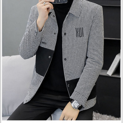 Nova muška jakna Jakna na preklop Muška vjetrovka Slim Fit Ležerna jesensko proljeće Muška jakna Gornji dio jakne za spajanje