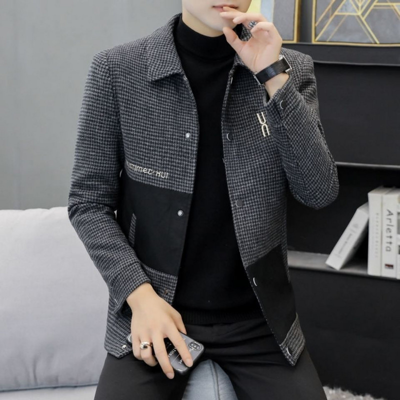 Nova muška jakna Jakna na preklop Muška vjetrovka Slim Fit Ležerna jesensko proljeće Muška jakna Gornji dio jakne za spajanje