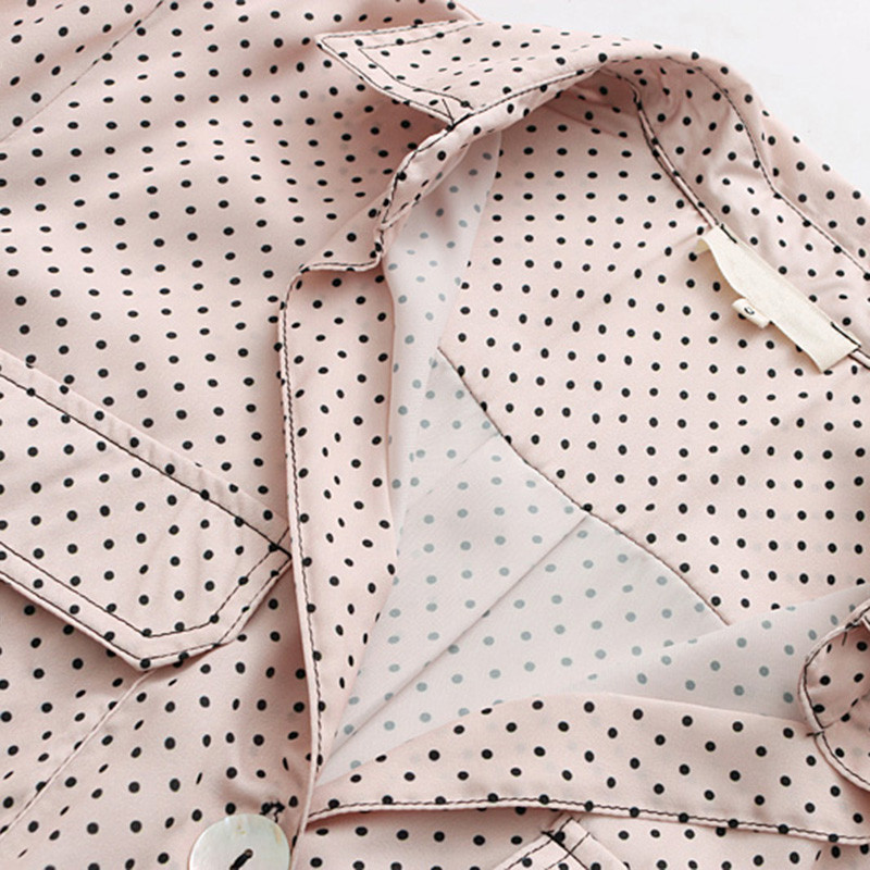 Bella Philosophy Vintage džepovi na točkice Nepravilni gornji dijelovi Ženske košulje Ovratnik na preklop Dugi rukavi Ženske bluze Ležerne bluze