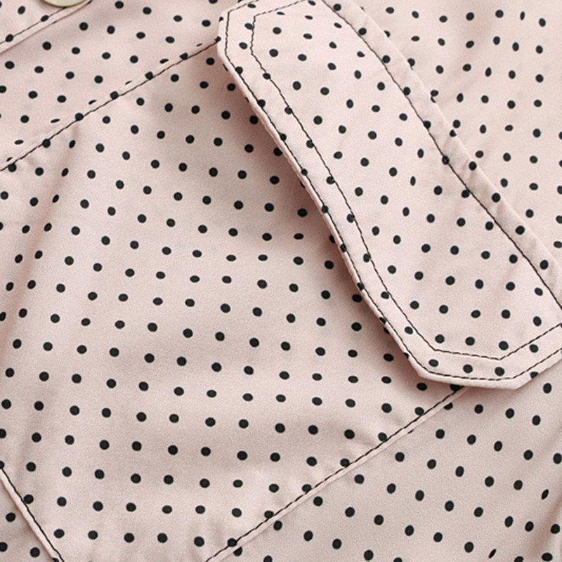 Bella Philosophy Vintage džepovi na točkice Nepravilni gornji dijelovi Ženske košulje Ovratnik na preklop Dugi rukavi Ženske bluze Ležerne bluze