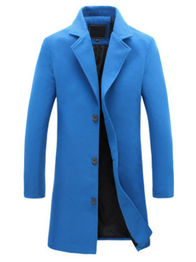 Toamnă, albastru regal, pardesiu pentru bărbați, iarnă, trenci lung, pentru bărbați, slim fit, supradimensionat, casual, de lână, îmbrăcăminte exterioară cu mânecă lungă 5xl 4xl