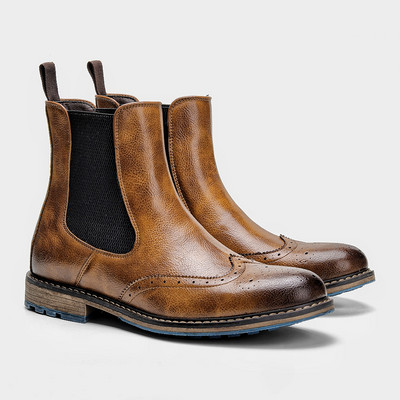 Udobne modne kožne čizme #al661 Veličina 39~48 Chelsea muške čizme 2024 američki stil