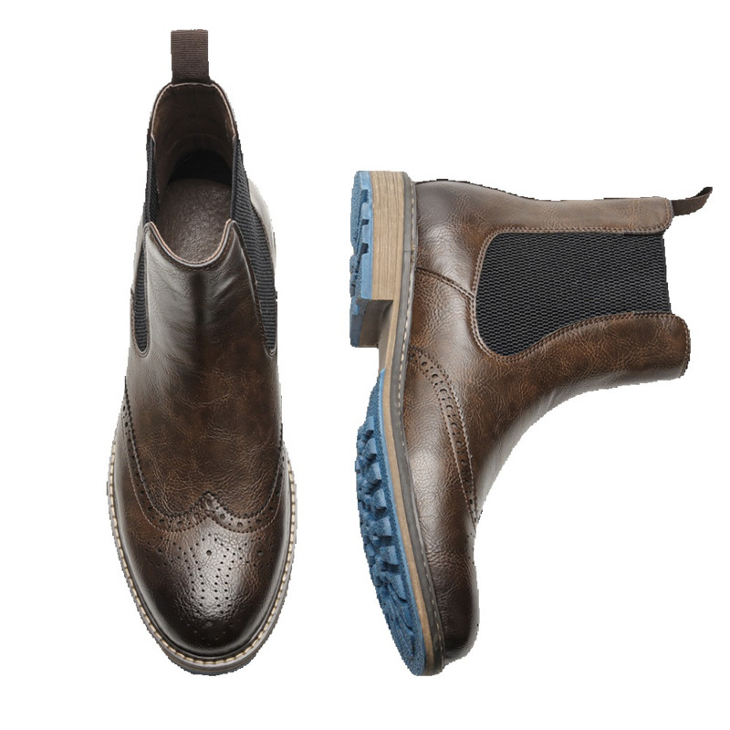 Udobne modne kožne čizme #al661 Veličina 39~48 Chelsea muške čizme 2024 američki stil