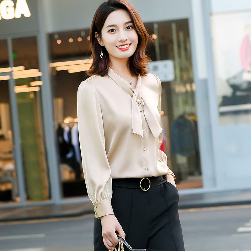 „Lenshin“ laisvi aukštos kokybės kaklaraištis marškinėliai, pralaidūs orui, minkšta apykakle, palaidinė, moteriška, laisvalaikio stiliaus moteriški viršutiniai drabužiai