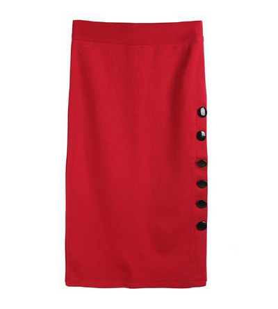 Μεγάλο μέγεθος Γυναικεία φούστα Midi Slim OL Φούστα με ανοιχτό σκίσιμο λεπτή Pencil φούστα Κομψές γυναικείες φούστες S-5XL