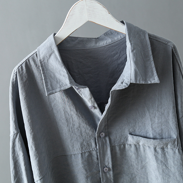 Γυναικείες μπλούζες και μπλούζες Γυναικεία λευκά πουκάμισα Blusas Roupa Feminina Ρούχα μπλουζάκια Νέα γυναικεία μπλούζα με γυριστό γιακά μακρυμάνικο