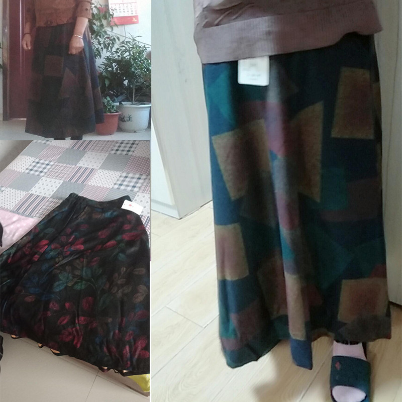 Zimske vunene velike 4XL maksi suknje Ženske vintage A-kroja Vunene suknje visokog struka Ženska uredska moda Duga Saia Streetwear