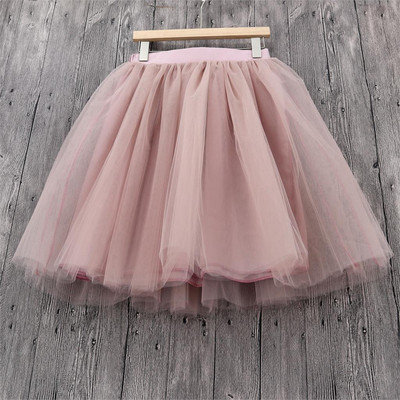 Χειμερινά Tutu Girls Princess Fluffy Pleated Plus Size Ροζ γυναικείες φούστες Jupe Femme Faldas Rokken Custom Tulle