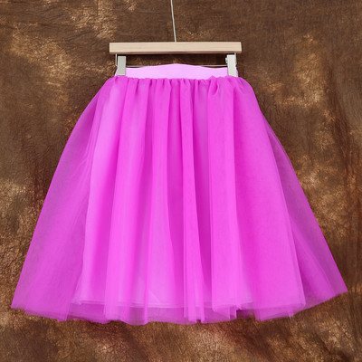 Χειμερινά Tutu Girls Princess Fluffy Pleated Plus Size Ροζ γυναικείες φούστες Jupe Femme Faldas Rokken Custom Tulle