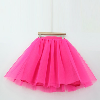 Χειμερινά Tutu Girls Princess Fluffy Pleated Plus Size Ροζ γυναικείες φούστες Jupe Femme Faldas Rokken Custom Tulle