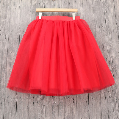 Χειμερινά Tutu Girls Princess Fluffy Pleated Plus Size Ροζ γυναικείες φούστες Jupe Femme Faldas Rokken Custom Tulle