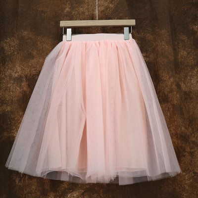 Χειμερινά Tutu Girls Princess Fluffy Pleated Plus Size Ροζ γυναικείες φούστες Jupe Femme Faldas Rokken Custom Tulle