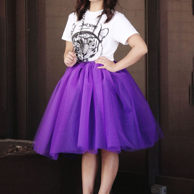 Χειμερινά Tutu Girls Princess Fluffy Pleated Plus Size Ροζ γυναικείες φούστες Jupe Femme Faldas Rokken Custom Tulle