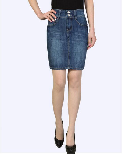 nova proljetna i jesenska modna casual robna marka velike rastezljive traper suknje za djevojke