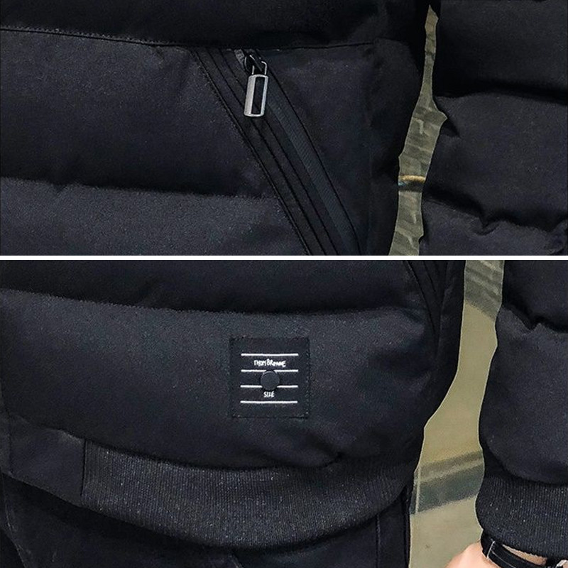 2023 Nova zimska parka Jednobojna muška velika jakna Topla vjetrootporna Vodootporna zadebljana uska kaput Ležerna top Boutique Fashion