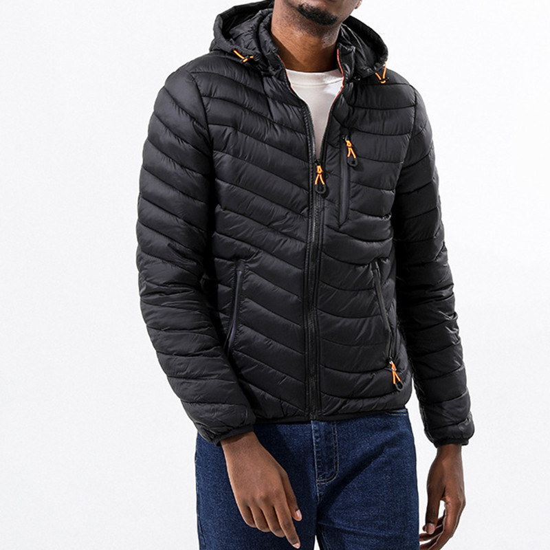 Χειμερινά αντιανεμικά μπουφάν Parka Ανδρικά ελαφριά ζεστά ενδύματα Μάρκα χαλαρά ανδρικά παλτά Casual Windbreaker καπιτονέ μπουφάν Ανδρικά M-6XL