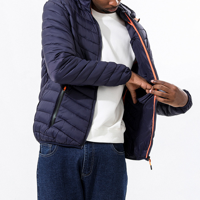 Χειμερινά αντιανεμικά μπουφάν Parka Ανδρικά ελαφριά ζεστά ενδύματα Μάρκα χαλαρά ανδρικά παλτά Casual Windbreaker καπιτονέ μπουφάν Ανδρικά M-6XL