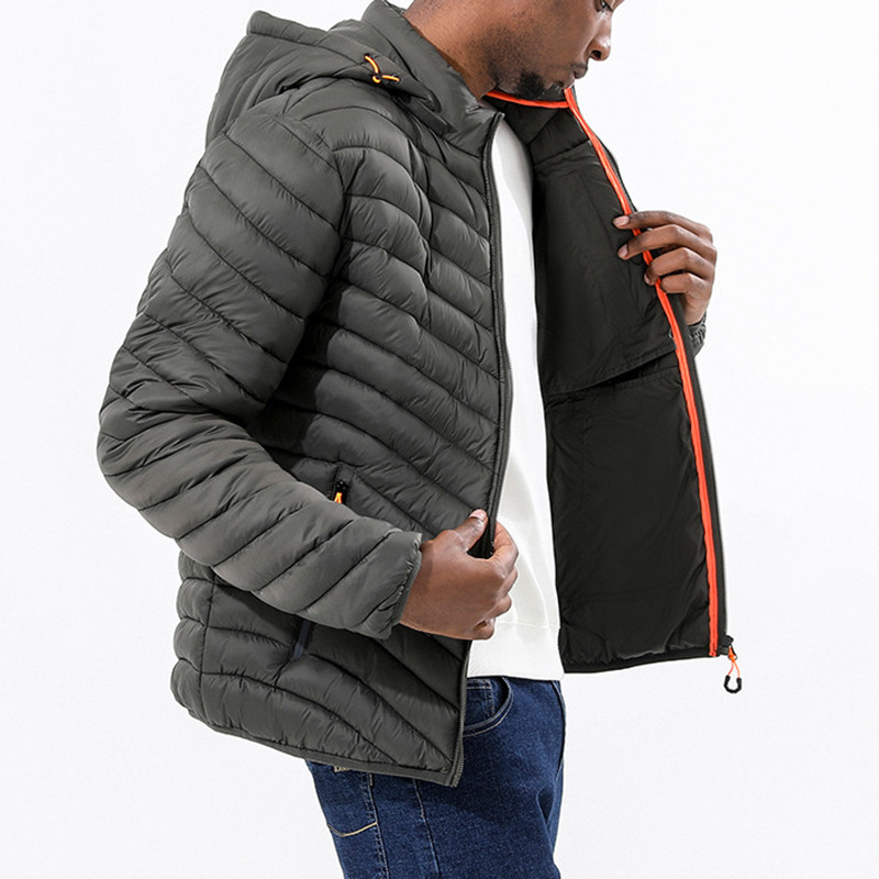 Χειμερινά αντιανεμικά μπουφάν Parka Ανδρικά ελαφριά ζεστά ενδύματα Μάρκα χαλαρά ανδρικά παλτά Casual Windbreaker καπιτονέ μπουφάν Ανδρικά M-6XL