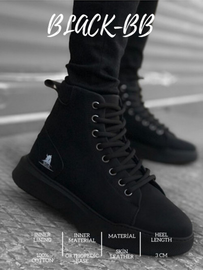 BOA Pantofi cu șireturi, alb de iarnă, cu jumătate de cizmă, cu fundul înalt, Cizme pentru bărbați, Cizme de ploaie, ocazional, Respirabil