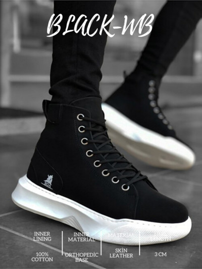 BOA Pantofi cu șireturi, alb de iarnă, cu jumătate de cizmă, cu fundul înalt, Cizme pentru bărbați, Cizme de ploaie, ocazional, Respirabil