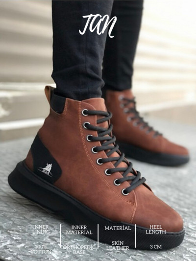 BOA Pantofi cu șireturi, alb de iarnă, cu jumătate de cizmă, cu fundul înalt, Cizme pentru bărbați, Cizme de ploaie, ocazional, Respirabil