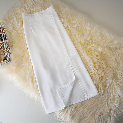 Καφέ Φούστες Γυναικείες Mid College Φούστα σε γραμμή Α με σπαστό στο πλάι ψηλόμεσο Κορεάτικο στυλ OL Plus Size Streetwear Chic γυναικείο κάτω