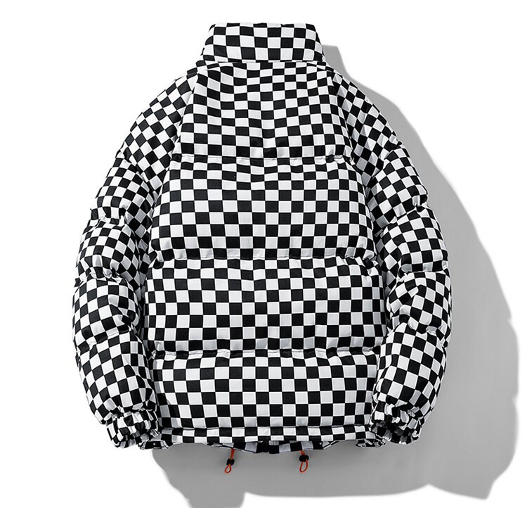 Ανδρικό χειμωνιάτικο χοντρό ζεστό φερμουάρ Πουφερ αδιάβροχο μπουφάν Unisex Casual πουπουλένιο βαμβακερό πάρκα φθινοπωρινό σταντ με γιακά