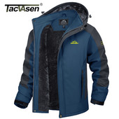 TACVASEN Winter Thicken Fleece Jackets Ανδρικά αδιάβροχα παλτά σκι πεζοπορίας Mountain Trekking Ανεμοδαρμένα ρούχα για άντρες εξωτερικού χώρου