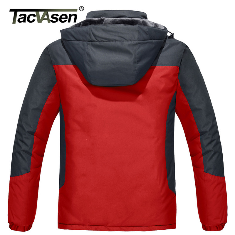 TACVASEN Winter Thicken Fleece Jackets Ανδρικά αδιάβροχα παλτά σκι πεζοπορίας Mountain Trekking Ανεμοδαρμένα ρούχα για άντρες εξωτερικού χώρου