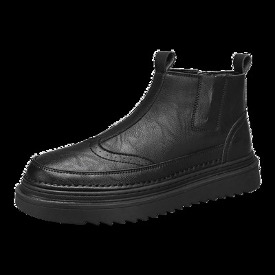 Fashion Trends Ανδρικά κλασικά ρετρό μπότες Chelsea Comfort Χειροποίητα χειροποίητα δερμάτινα μποτάκια ακριβείας Παπούτσια με χοντρή σόλα