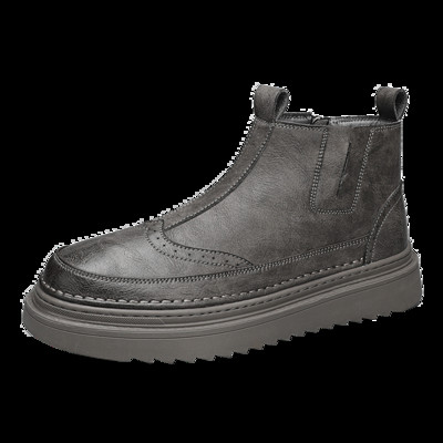 Fashion Trends Ανδρικά κλασικά ρετρό μπότες Chelsea Comfort Χειροποίητα χειροποίητα δερμάτινα μποτάκια ακριβείας Παπούτσια με χοντρή σόλα