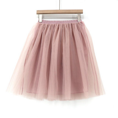 Γυναικείες Lolita Petticoat falda Mujer saia jupe Μυστική μόδα Μπεζ φούστα τούλι Vintage πλισέ φούστες Προσαρμοσμένο 7 Layer Plus μέγεθος