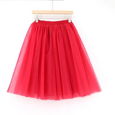 Γυναικείες Lolita Petticoat falda Mujer saia jupe Μυστική μόδα Μπεζ φούστα τούλι Vintage πλισέ φούστες Προσαρμοσμένο 7 Layer Plus μέγεθος