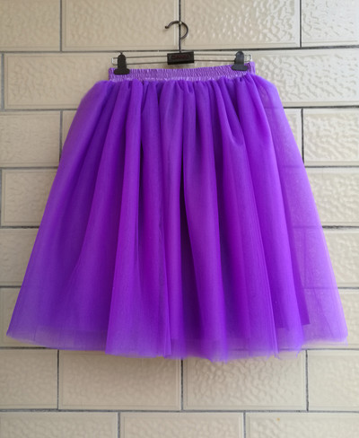 Γυναικείες Lolita Petticoat falda Mujer saia jupe Μυστική μόδα Μπεζ φούστα τούλι Vintage πλισέ φούστες Προσαρμοσμένο 7 Layer Plus μέγεθος