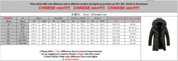 DIMUSI Зимно мъжко дълго яке Модно мъжко термално яке с кожена яка Класически палта Ежедневни топли ветровки Подплатени мъжки дрехи