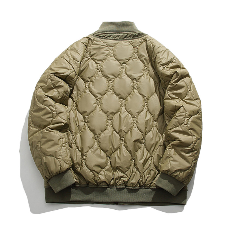 Zimska muška retro ležerna bejzbol uniforma s patentnim zatvaračem velikog džepa i pamučnom podstavom u boji, tanka uniforma za parove High Street