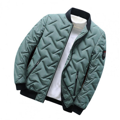 Μοντέρνα ανδρικά outwear Ανδρικά χρώματα μπουφάν που ταιριάζουν με χαλαρή εφαρμογή Ψυχρή παλτό με φερμουάρ