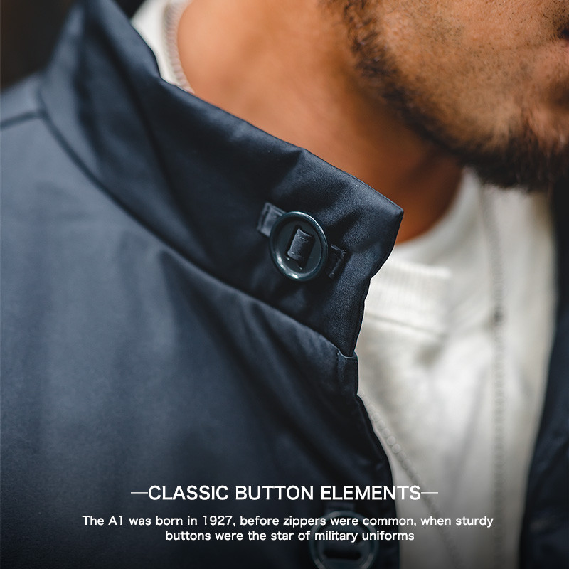 Maden Vintage Thickened A1 Bomber Jacket Ανδρικά χειμερινά υπερμεγέθη παλτό padding 2023 Νέα περιστασιακά θερμαινόμενα πάρκα αντιανεμικά ρούχα