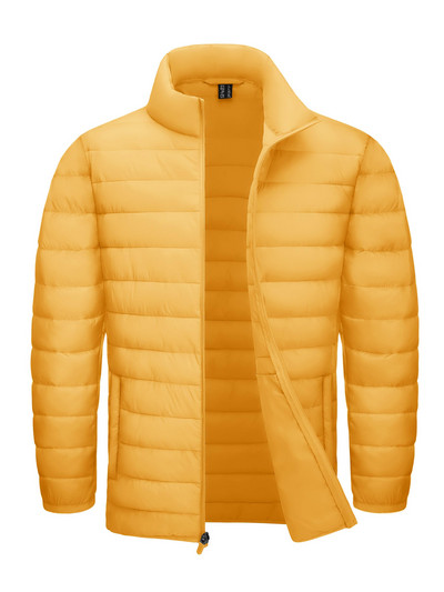 TACVASEN Stand Collar Ελαφρύ τζάκετ Ανδρικό καπιτονέ τζάκετ Αδιάβροχο Ripstop Down Μονωτικά αντιανεμικά παλτά