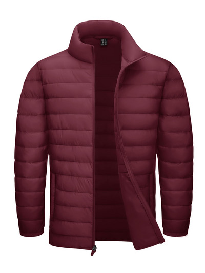 TACVASEN Stand Collar Ελαφρύ τζάκετ Ανδρικό καπιτονέ τζάκετ Αδιάβροχο Ripstop Down Μονωτικά αντιανεμικά παλτά